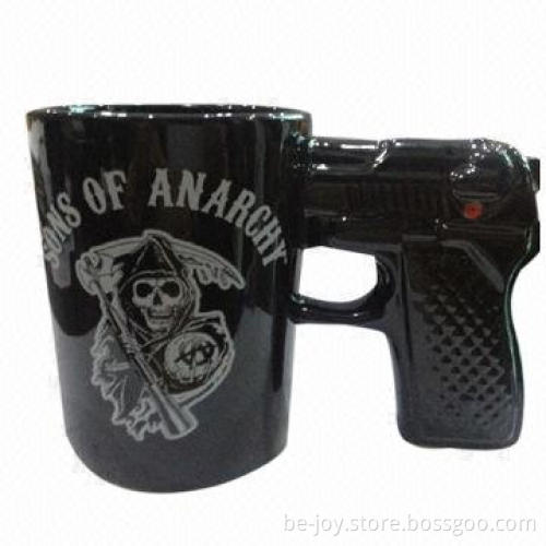 12oz Handgun mug with full printing, various color are available, OEM orders are welcome
